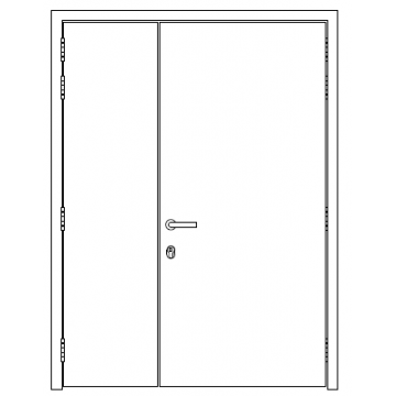 Fire Rated Door (Unequal Double Leaf)