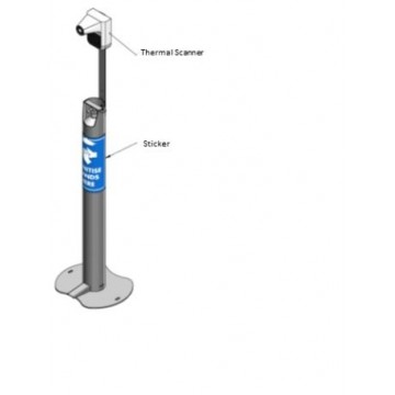 Sanitiser Stand with Thermal Scan